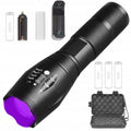 Latarka UV 5W 395nm 2W1 LED ZOOM UV CREE ZESTAW akumulator + baterie
